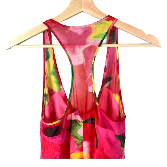 BB Dakota Deklyn Fuchsia Floral Print Maxi Dress XS Extra Small - Picture 8 of 11